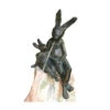 Rottenecker Bronze-Hasenpaar Auf Rosario, Wasserspeiend
