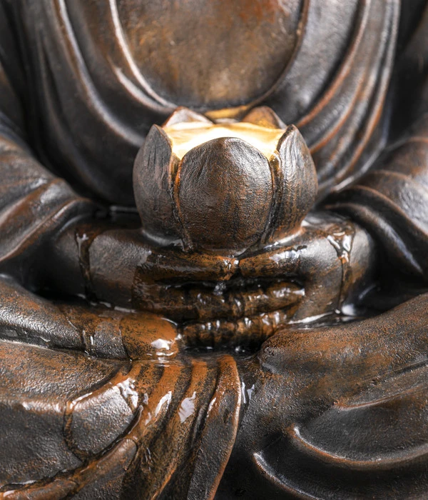 Dehner Polyresin-Gartenbrunnen Buddha, Ca. B49,5/H80,5/T49,5 Cm â Bild 9