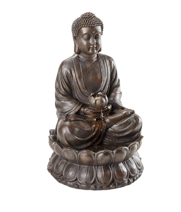 Dehner Polyresin-Gartenbrunnen Buddha, Ca. B49,5/H80,5/T49,5 Cm â Bild 2