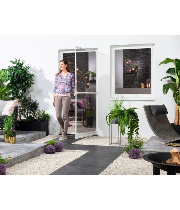 Hecht Fliegengitter Türbausatz Basic, Ca. B100/H210 Cm – Bild 2