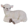 Dehner Polyresin-Lamm Sitzend, Ca. B36,5/H24,5/T27 Cm