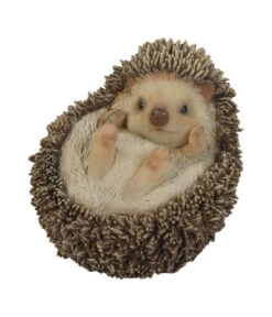 Dehner Polyresin-Igel Liegend, Ca. B13,5/H12,5/T11,5 Cm