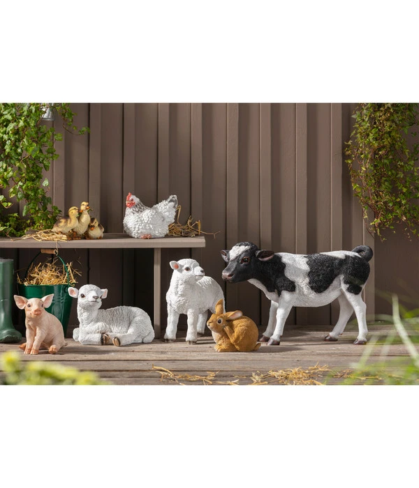 Dehner Polyresin-Lamm Sitzend, Ca. B36,5/H24,5/T27 Cm – Bild 2