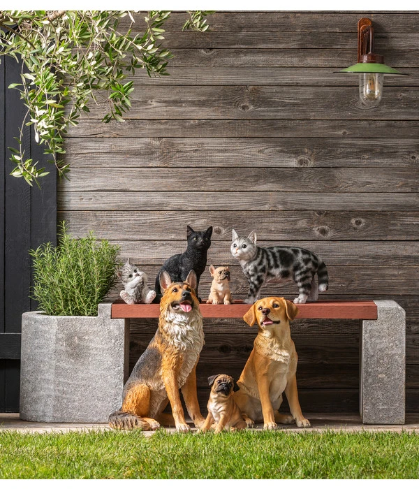 Dehner Polyresin-Katze, Ca. B25/H30,5/T17 Cm – Bild 2