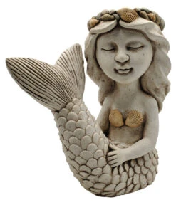 Dehner Magnesia-Topf Meerjungfrau, Ca. H44,5 Cm