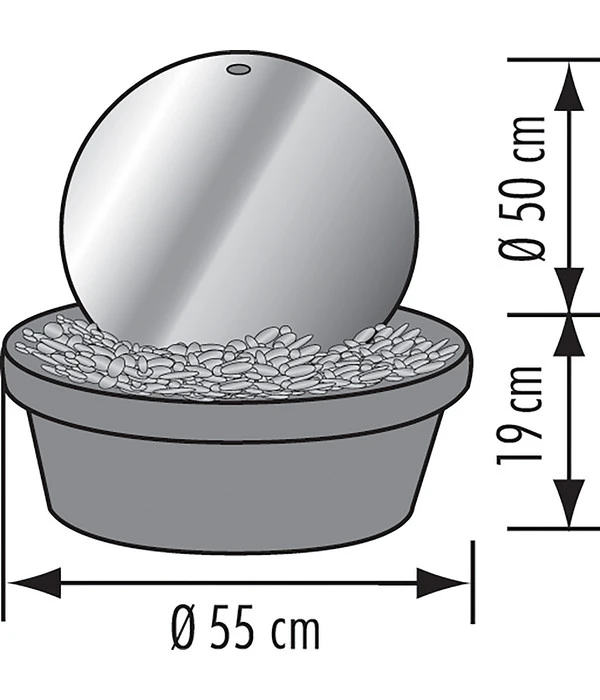 Seliger Edelstahl-Gartenbrunnen Pacific – Bild 4