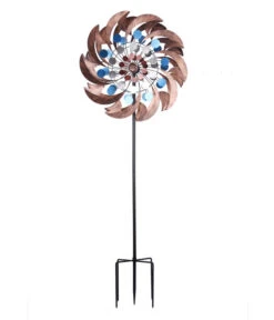 Dehner Metall-Windrad Modern, Ca. B60,5/H210/T22,5 Cm