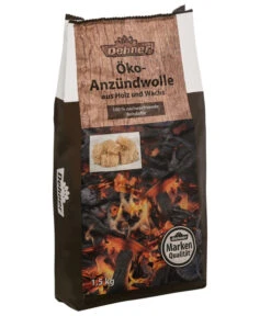 Dehner Öko-Anzündwolle, Holz, 1,5 Kg