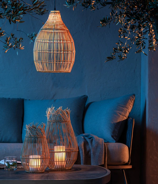 Dehner Solar-Rattanlaterne Ravello – Bild 2