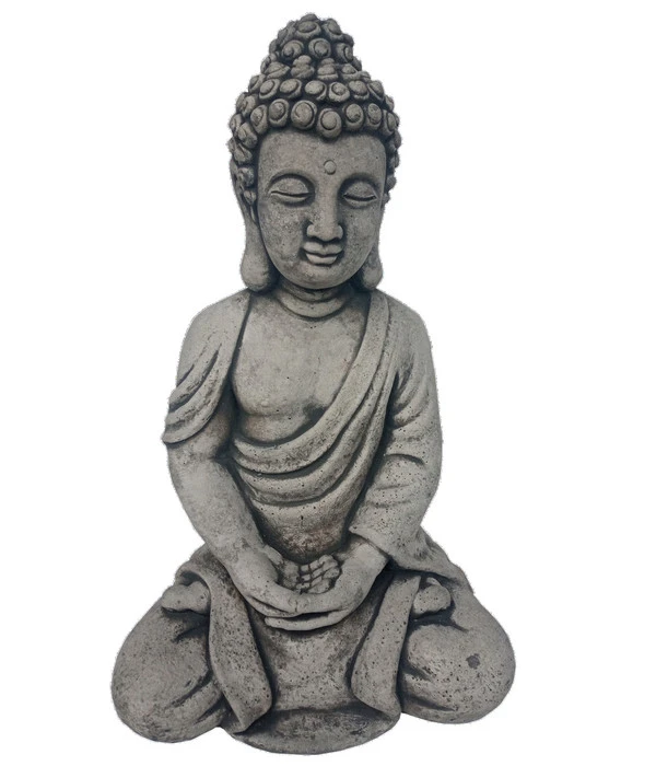 Stein-Buddha Mangala, Ca. H41 Cm